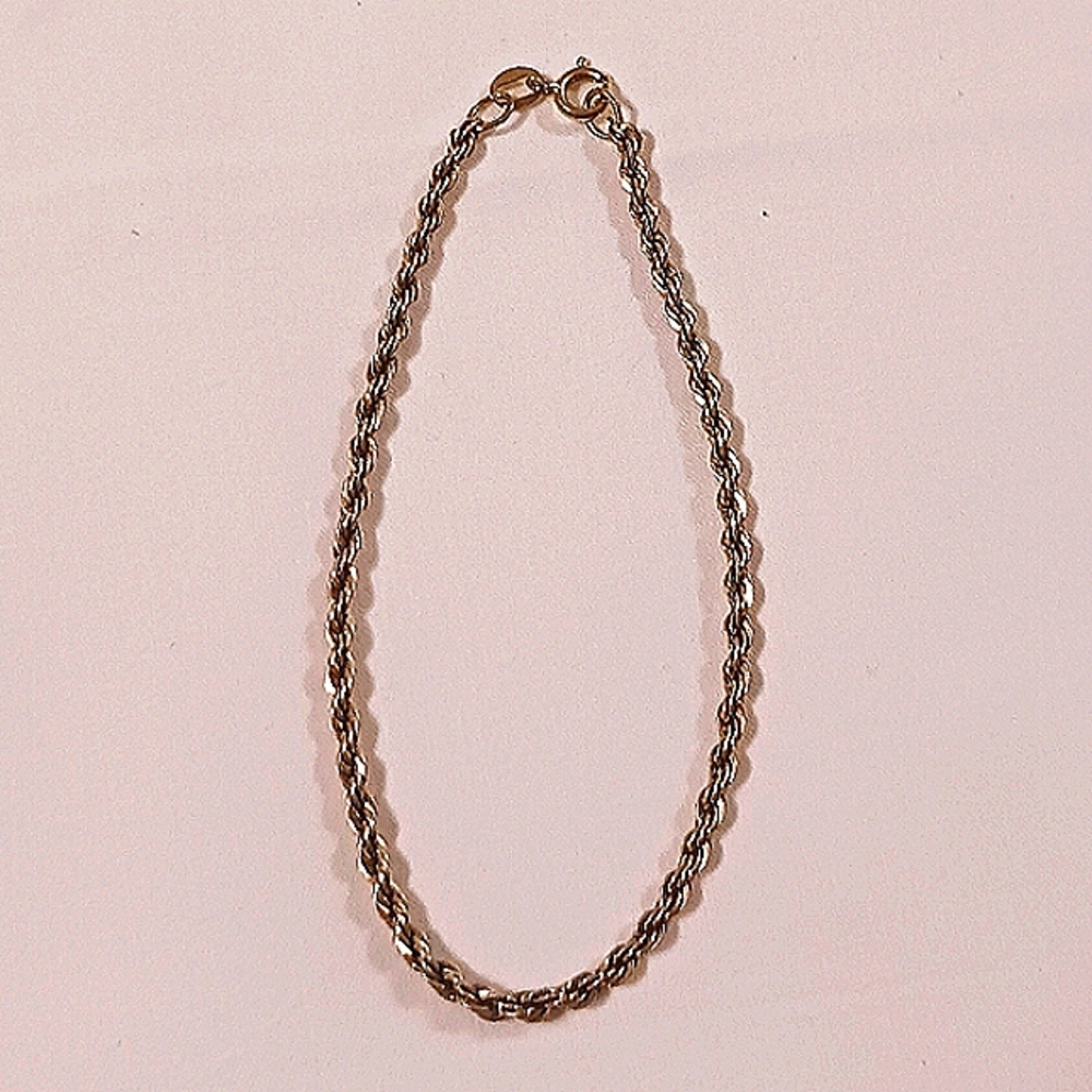 Silver Twist Rope Bracelet
